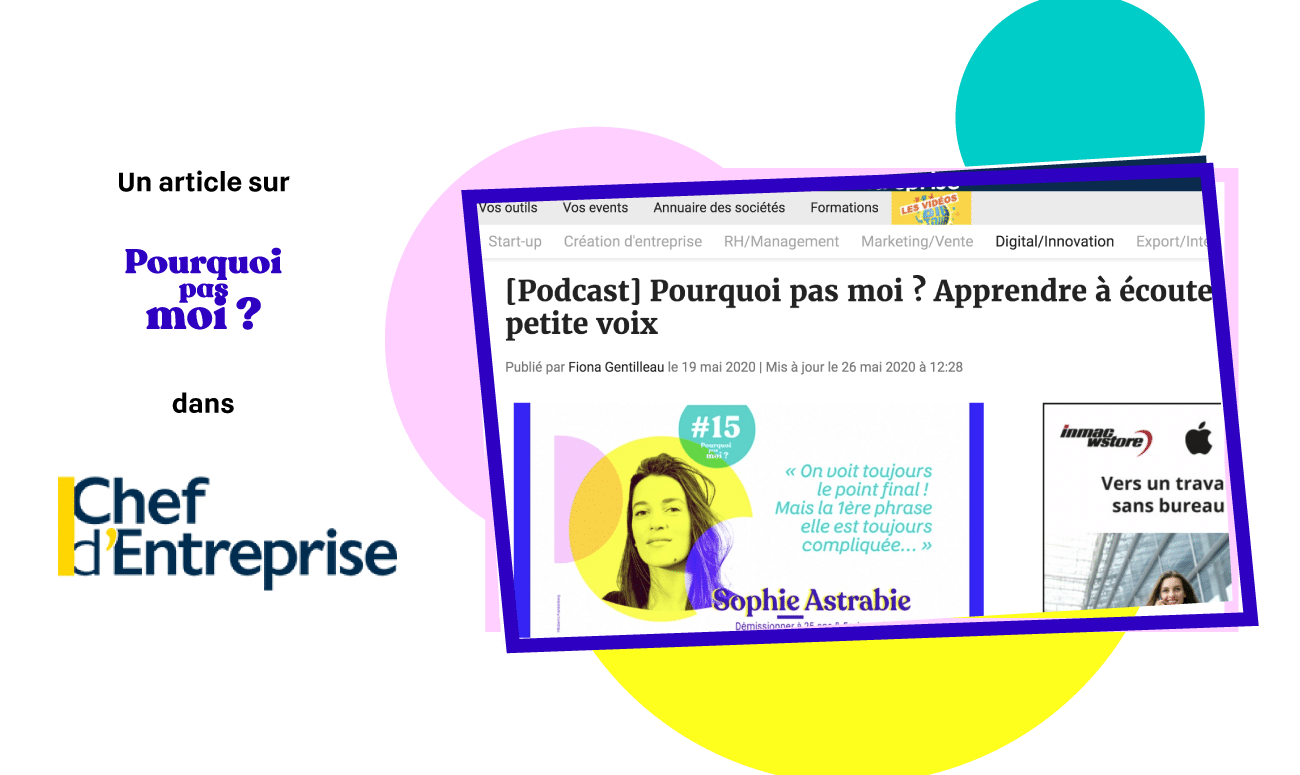 pourquoi pas moi chef d'entreprise magazine