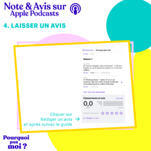 Note et avis apple podcasts rédiger un avis