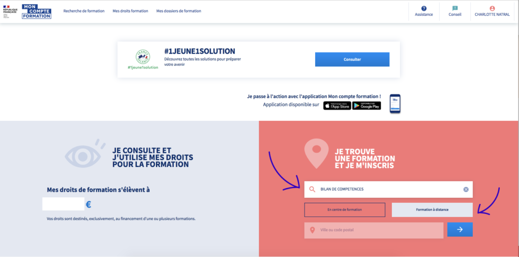 CPF bilan de compétences